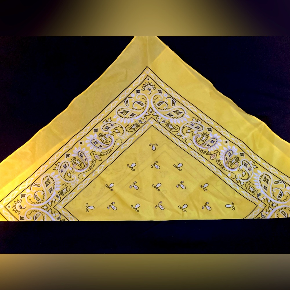 New Couture sunny yellow Diva Rag (Head Scarf)